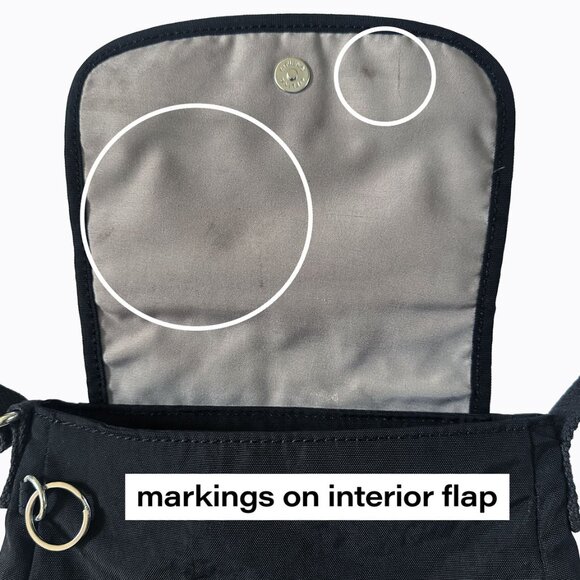 Kipling Sabian Mini Crossbody Bag Black Noir Everyday Essential Travel City Y2K - Picture 9 of 9